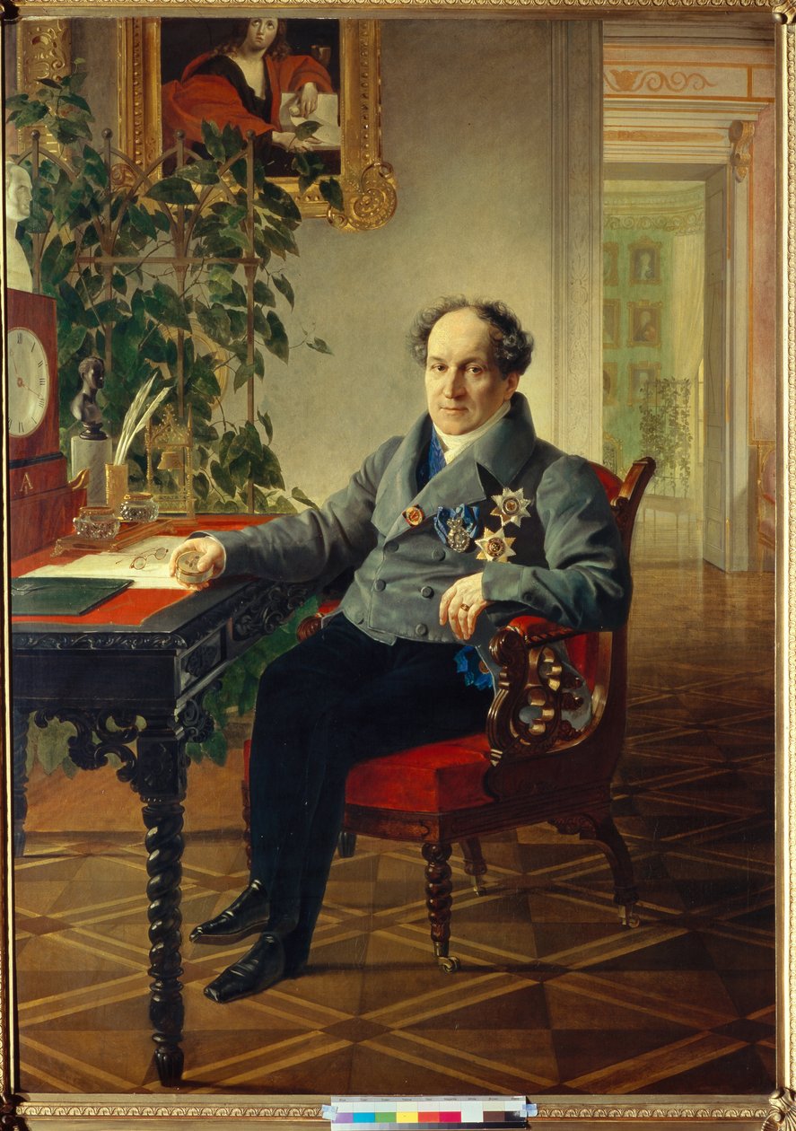 Alekszandr Nyikolajevics Golicin herceg (1773-1844) portréja (Alekszandr Nyikolajevics Golicin herceg portréja (1773-1844) - Karl Briullov (Bryullov) festménye (1799-1852) alkotó: Karl Pavlovich Bryullov