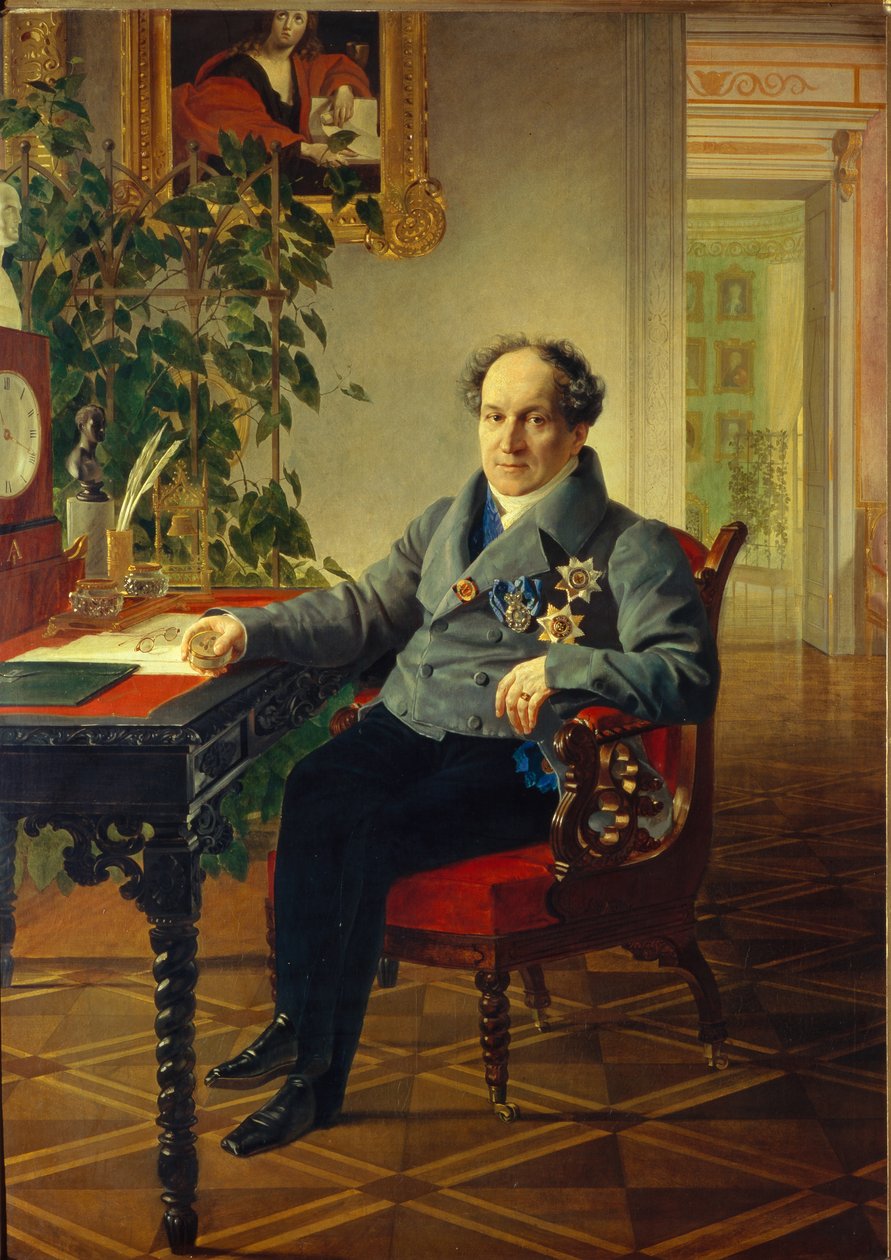 Alekszandr Nyikolajevics Golicin herceg portréja 1773-1844, 1840 alkotó: Karl Pavlovich Bryullov