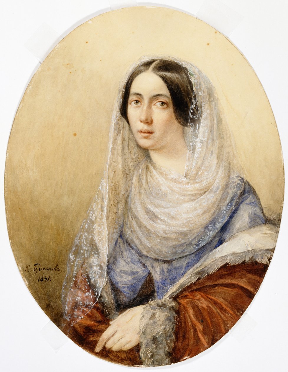 Fiatal hölgy portréja, 1841. alkotó: Karl Pavlovich Bryullov