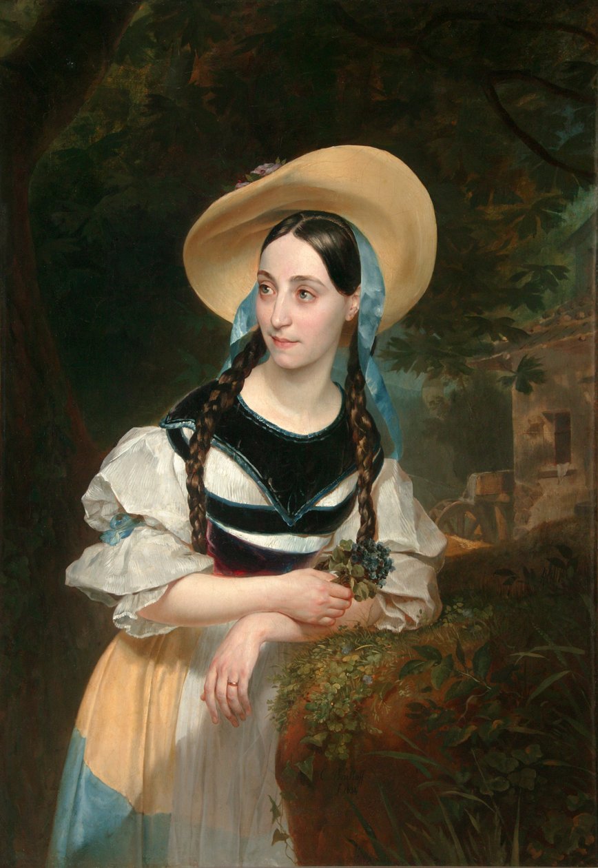 Fanny Tacchinardi Persiani énekes portréja, 1812-1867, 1834. alkotó: Karl Pavlovich Bryullov