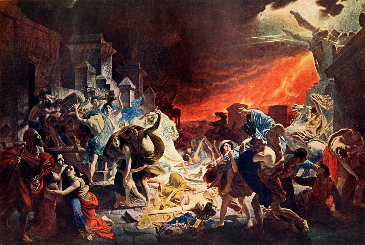 Pompei pusztítása, 1833, 1939. alkotó: Karl Pavlovich Bryullov