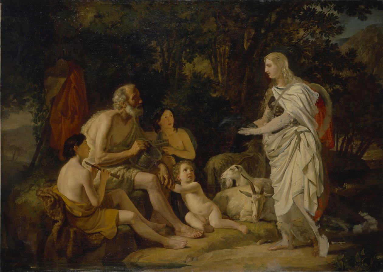 Erminia és a pásztorok, 1824 alkotó: Karl Pavlovich Bryullov