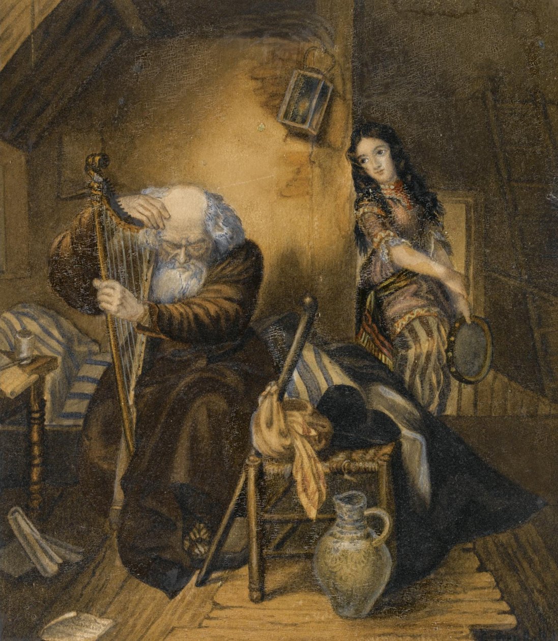 Illusztráció Johann Wolfgang von Goethe Wilhelm Meisters gyakornoksága című regényéhez alkotó: Karl Pavlovich Bryullov