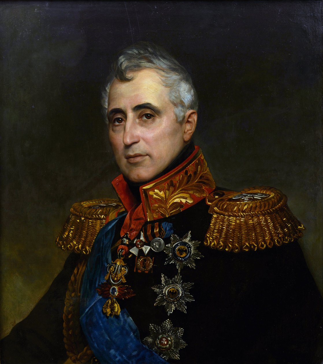 Carlo Andrea (Charles Andre), Pozzo di Borgo gróf (1764-1842) portréja, Briullov, Karl Pavlovich (1799-1852). Olajfestmény alkotó: Karl Pavlovich Bryullov