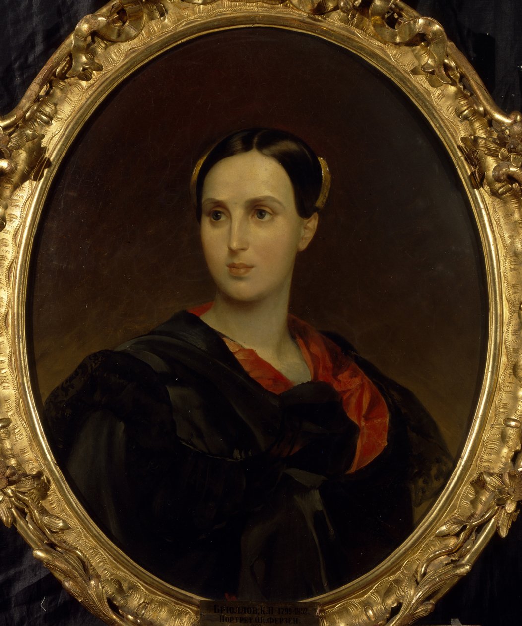Tsountes Olga Pavlovna Fersen Stroganova portréja 1808-1837, c. 1837 alkotó: Karl Pavlovich Bryullov
