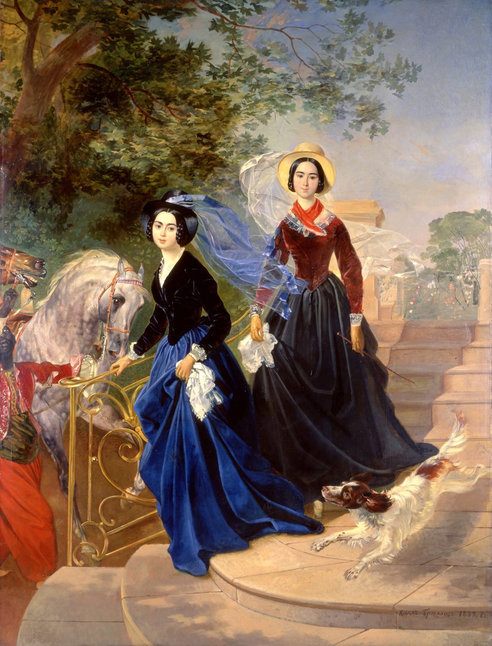 A Sishmareva nővérek portréja alkotó: Karl Pavlovich Bryullov
