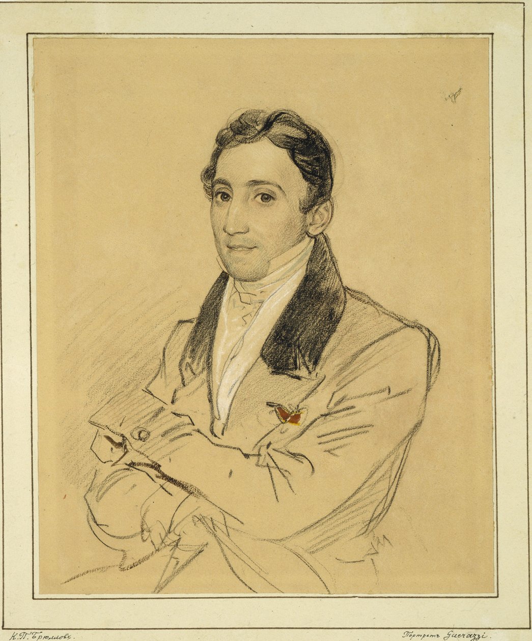 Francesco Domenico Guerrazzi író portréja 1804-1873, 1834 alkotó: Karl Pavlovich Bryullov