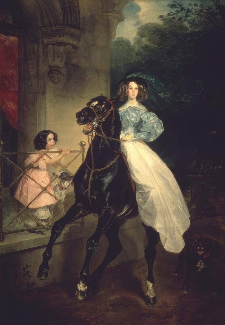 Lovas alkotó: Karl Pavlovich Bryullov