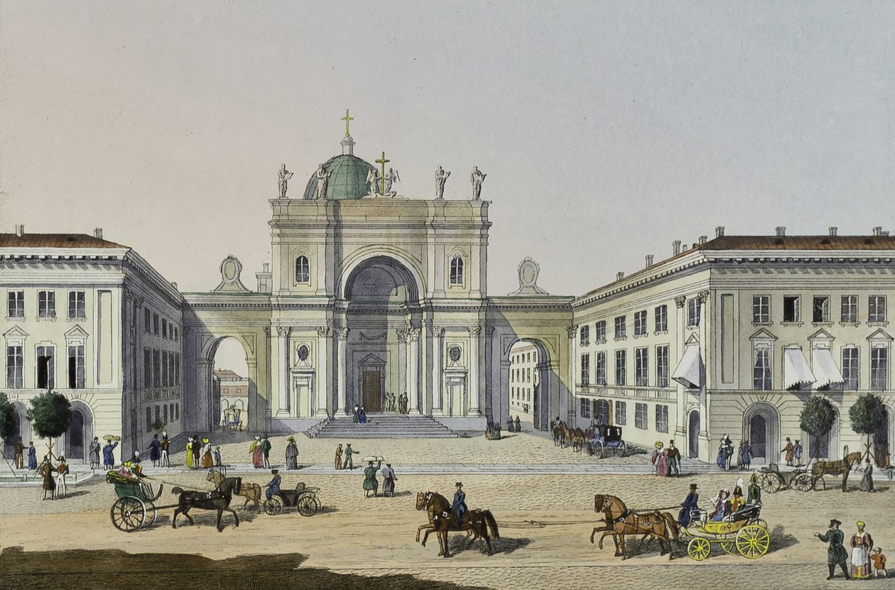 Szentpétervári Szent Katalin katolikus templom, 19. század első fele. alkotó: Karl Petrovich Beggrov