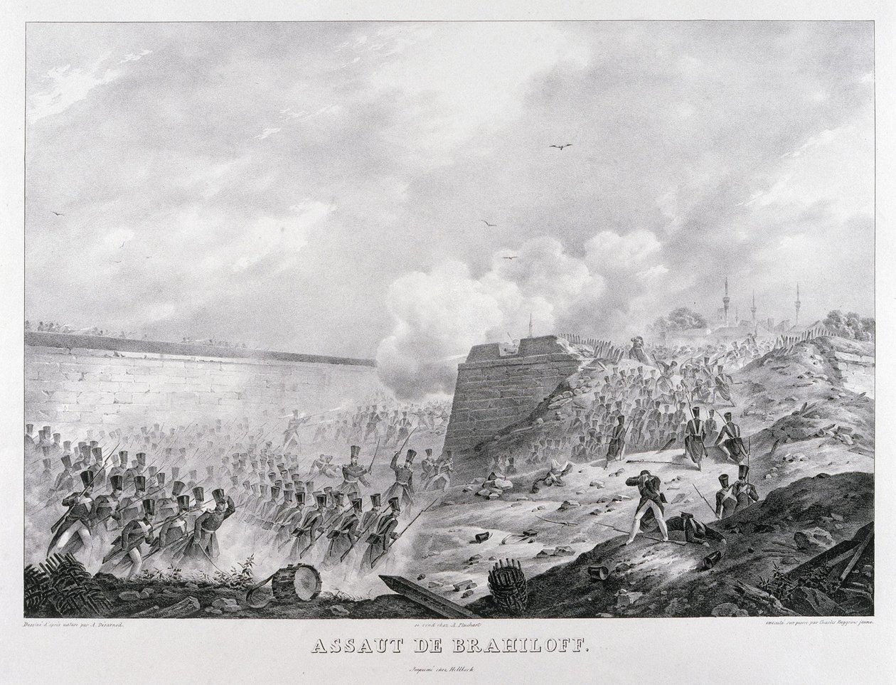 A Brailov-erőd megrohanása 1828. június 15-én alkotó: Karl Petrovich Beggrov