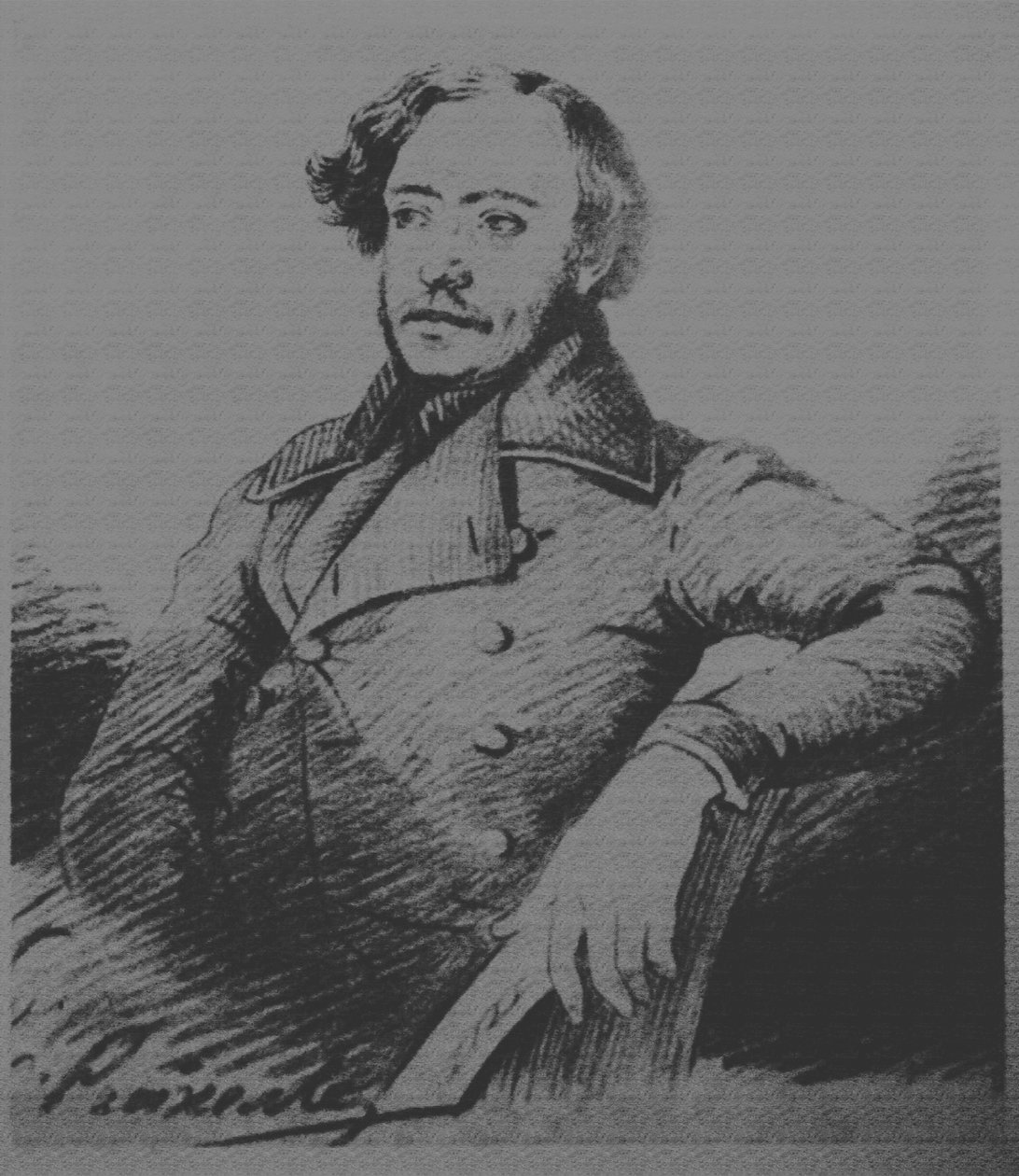 Nyikolaj Platonovics Ogarev 1813-1877, p. 1840 alkotó: Karl Reichel