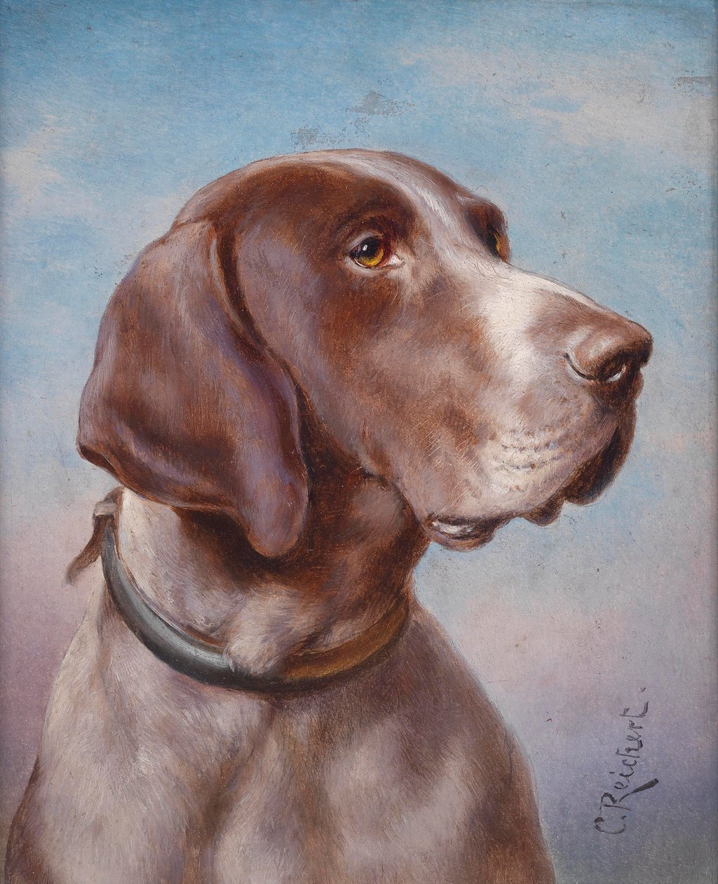Kutya portré alkotó: Karl Reichert