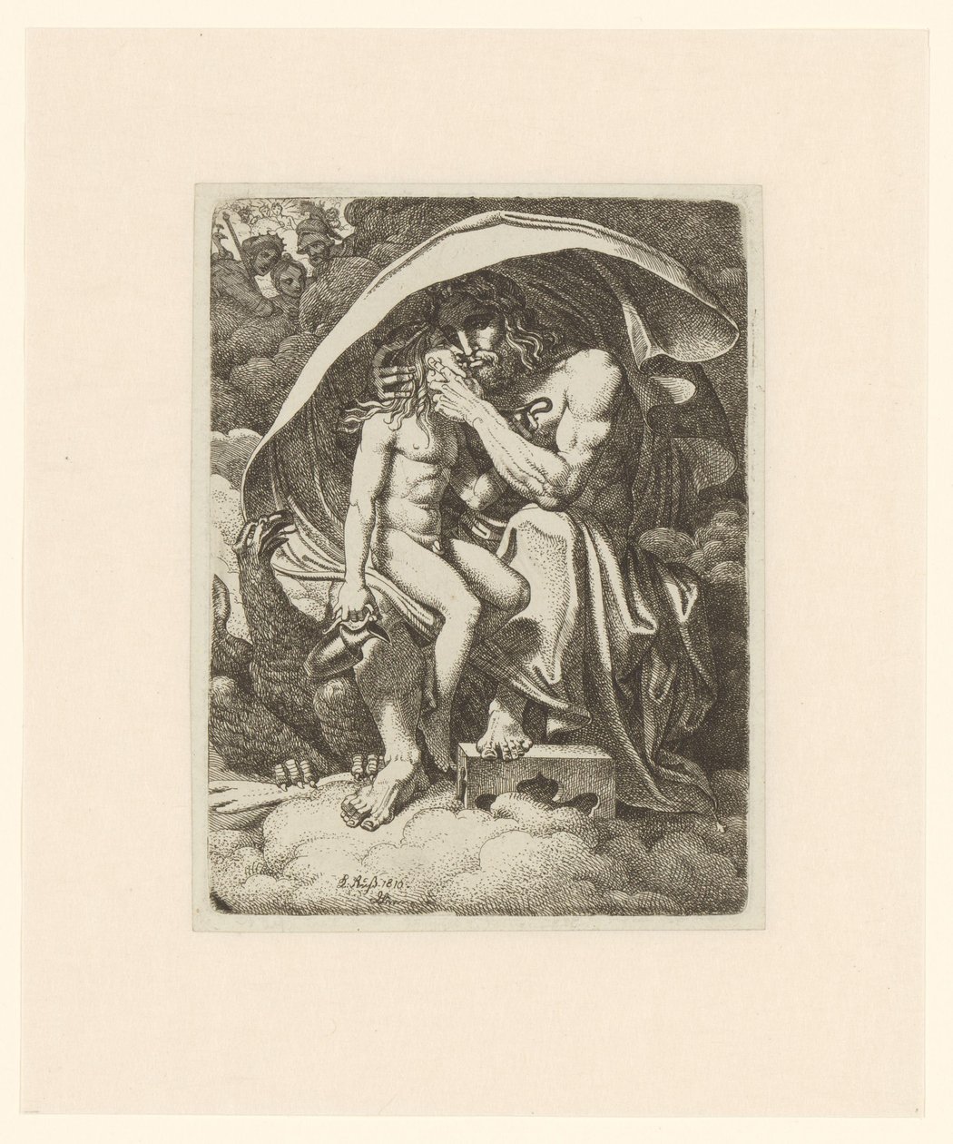 Jupiter és Ganymedes alkotó: Karl Russ