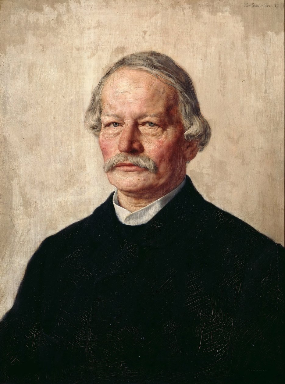 Gustav Freytag portréja 1816-1895, 1886-1887. alkotó: Karl Stauffer Bern