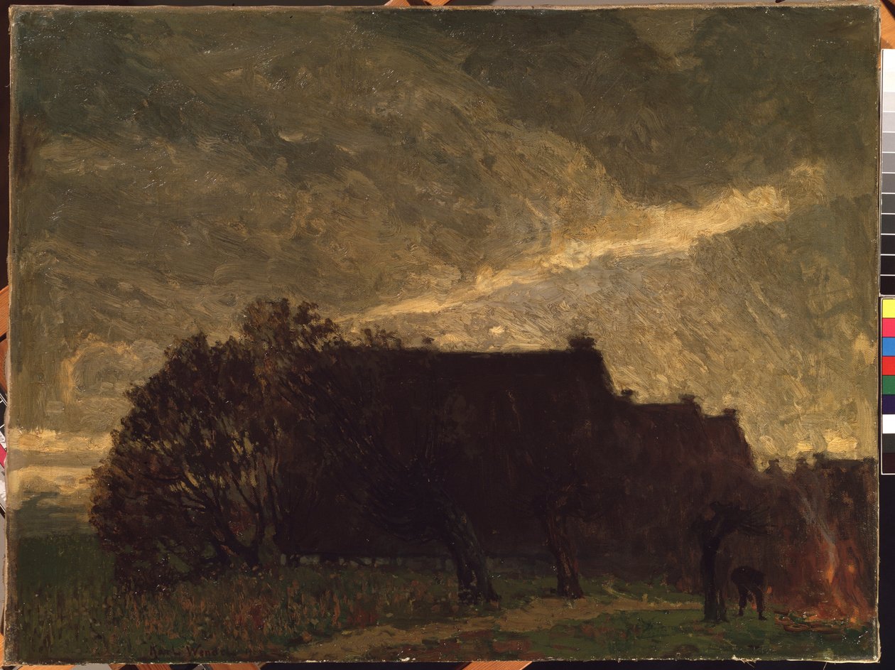 "Egy falu ősszel" (A falu ősszel) Karl Wendel (1878-1937) festménye 1903 Mikalojus Konstantinas Ciurlionis Szépművészeti Múzeum, Kaunas, Litvánia alkotó: Karl Wendel