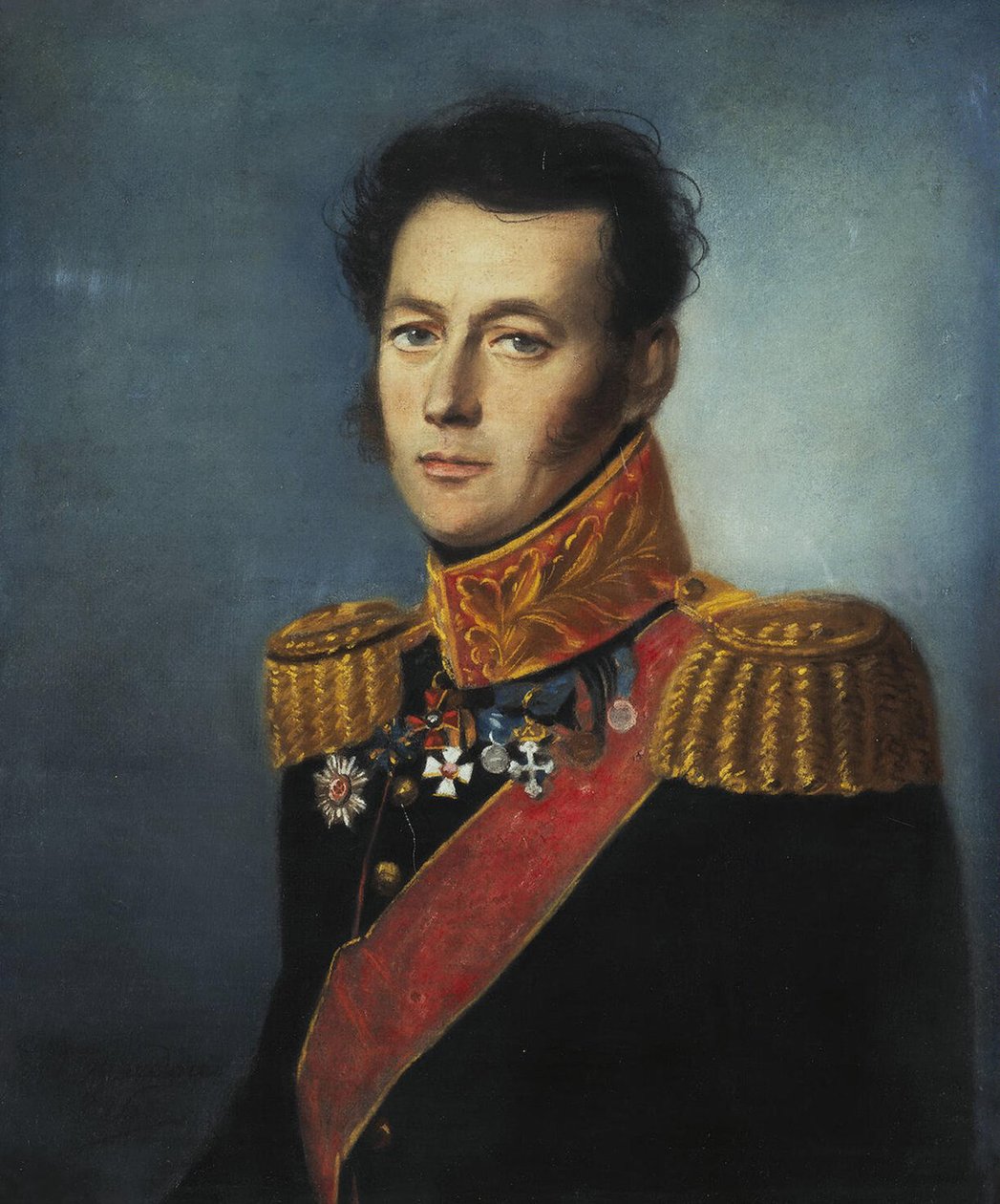 Ivan Szkobelev tábornok portréja 1778-1849, 1826 alkotó: Karl Wilhelm Bardou