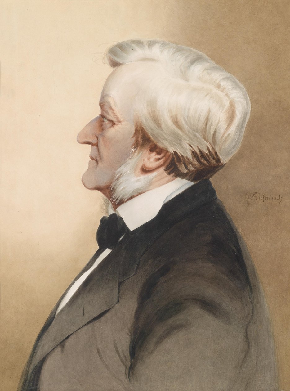 Richard Wagner zeneszerző portréja 1813-1883, c. 1913 alkotó: Karl Wilhelm Diefenbach