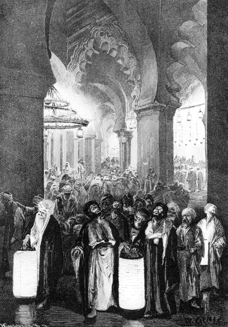 Az ima a ramadán egyik éjszakáján, 1881 alkotó: Karl Wilhelm Gentz