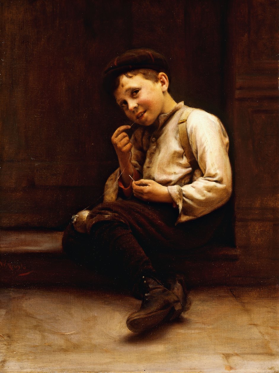 A baseball javítása, alkotó: Karl Witkowski