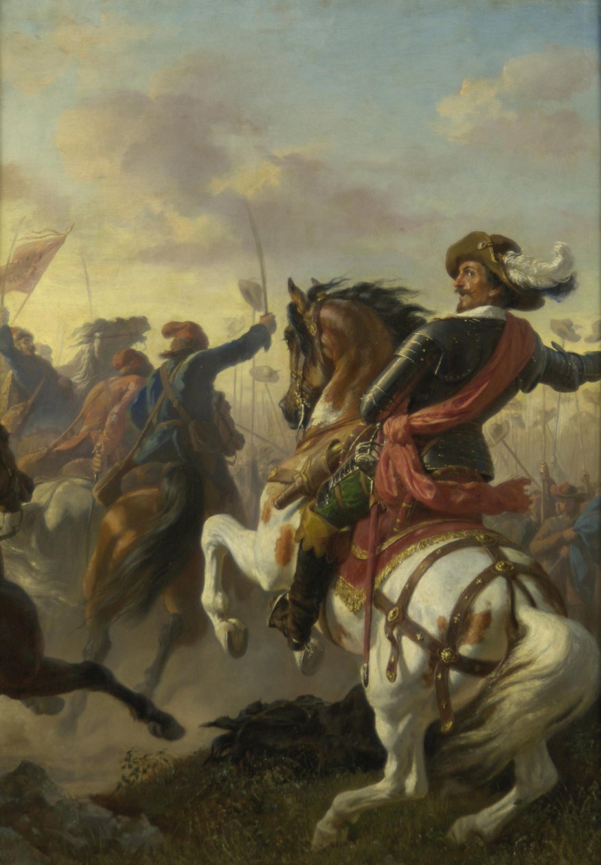 Boucquoi győzelme Zablatnál (Budweis) 1619 alkotó: Karl von Blaas