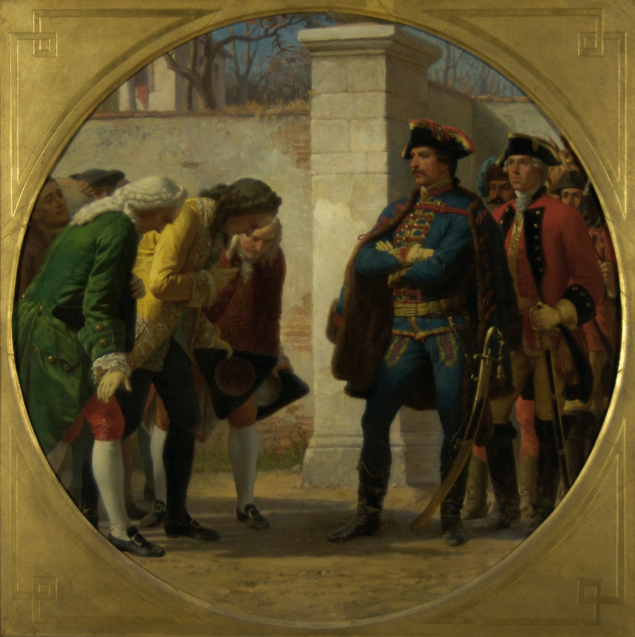 Berlin támadása 1757-ben alkotó: Karl von Blaas