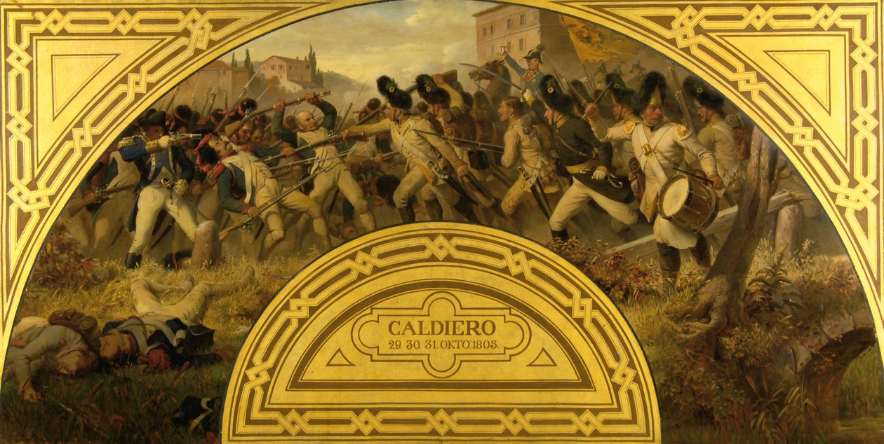A caldieroi csata 1805 alkotó: Karl von Blaas