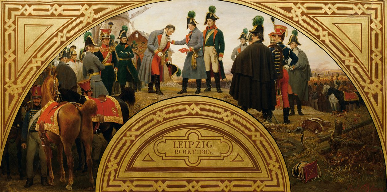 A lipcsei csata 1813 alkotó: Karl von Blaas