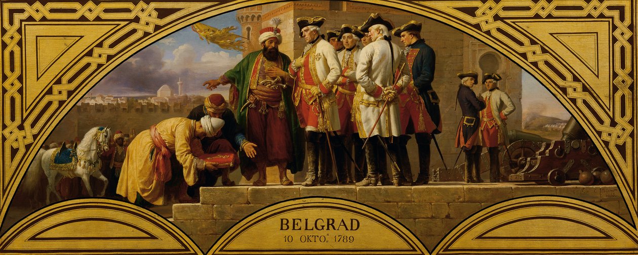 Belgrád átadása 1789-ben alkotó: Karl von Blaas