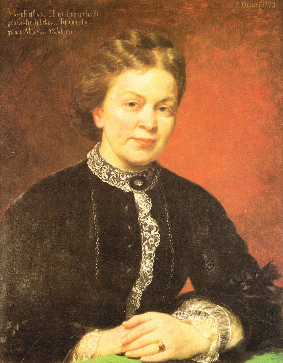 Német: Marie Freifrau von Ebner-Eschenbach alkotó: Karl von Blaas