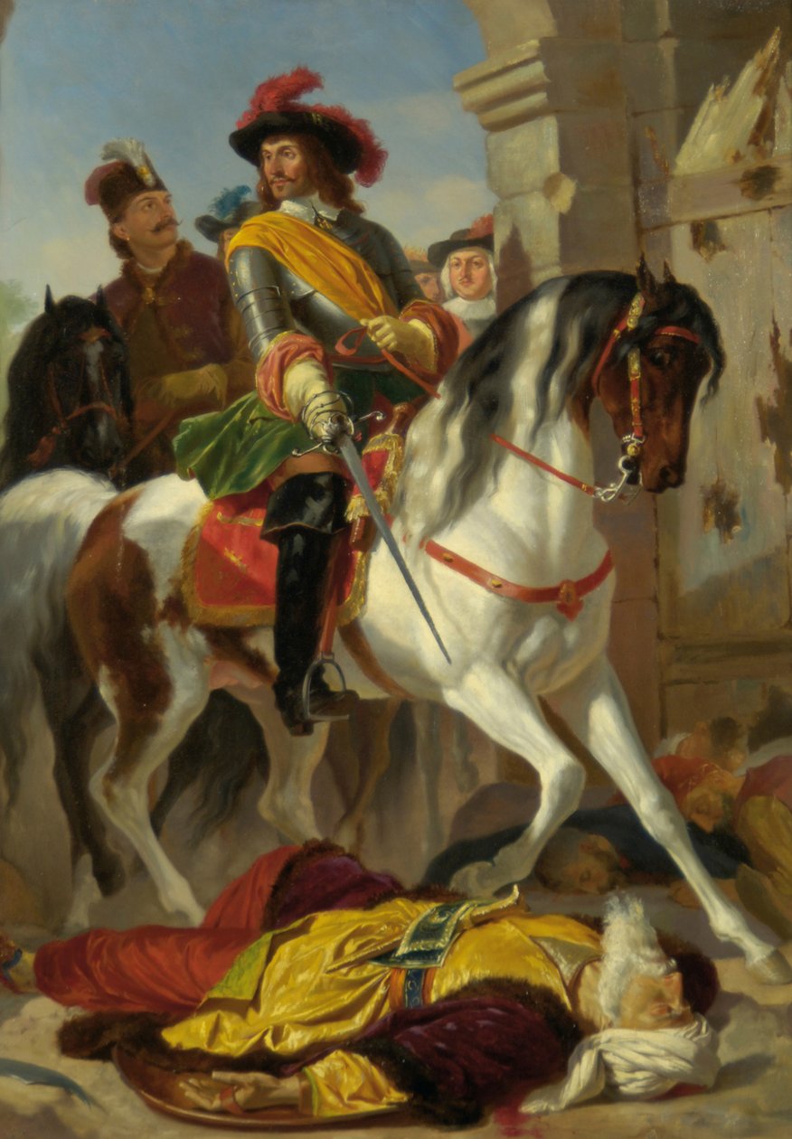 Buda visszafoglalása, 1686, 1865 körül. alkotó: Karl von Blaas