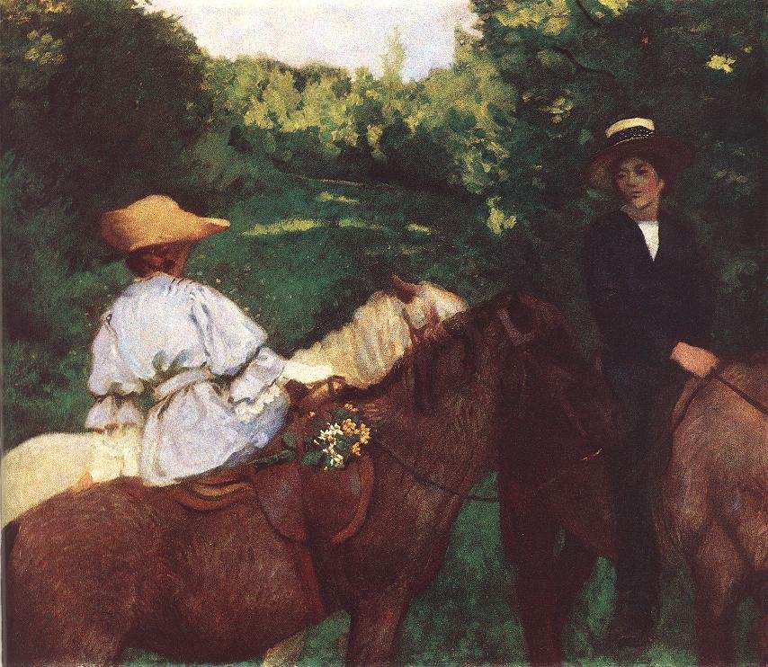 Lovagló gyerekek alkotó: Károly Ferenczy