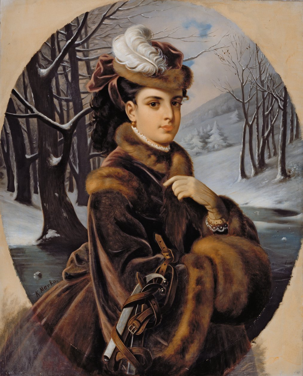 Adelina Patti (1843-1919) (olaj, vászon) alkotó: Karoly II Marko
