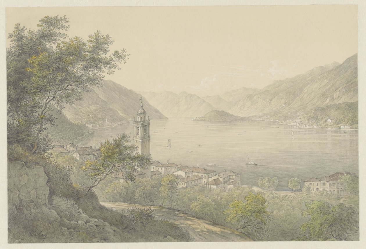 Bellagio, a Comói-tónál alkotó: Karoly Lajos Libay