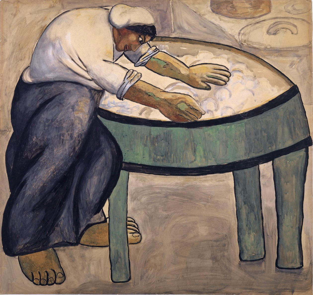 A mosónő, 1911. alkotó: Kazimir Severinovich Malevich