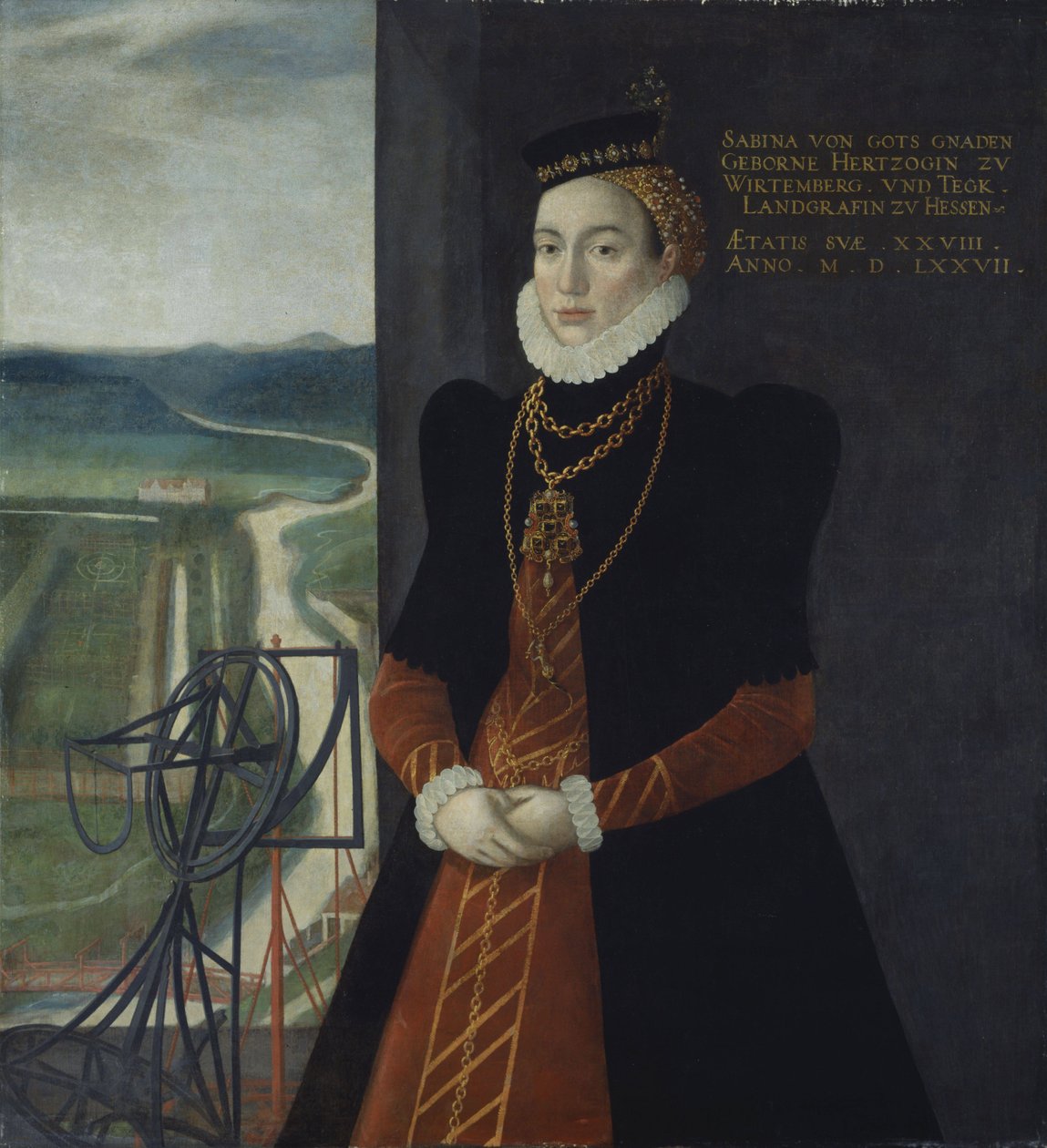 Sabina von Württemberg, Hessel-Kassel grófnője alkotó: Kaspar van der Borcht