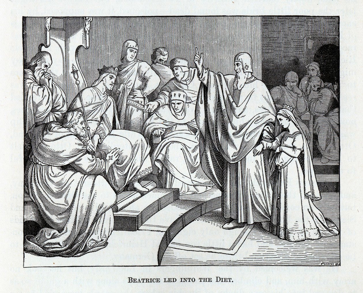 Beatrice bevezette a diétát, 1882 alkotó: Kaspar Oertel