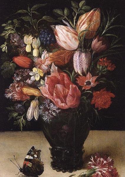 Virágcsendélet, 1620-21 (olaj, réz) alkotó: Kasper or Gaspar van den Hoecke