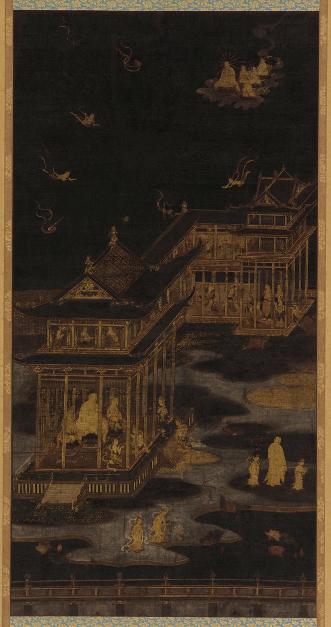 Amida Buddha paradicsoma (Amitabha) alkotó: Kasuga Kaishi