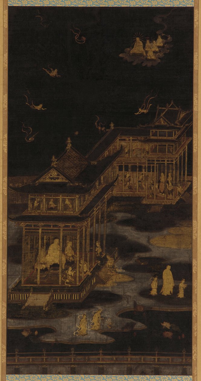 Amida Buddha Amitabh paradicsoma, Hayan-korszak, 694-Ga 85. alkotó: Kasuga Kaishi