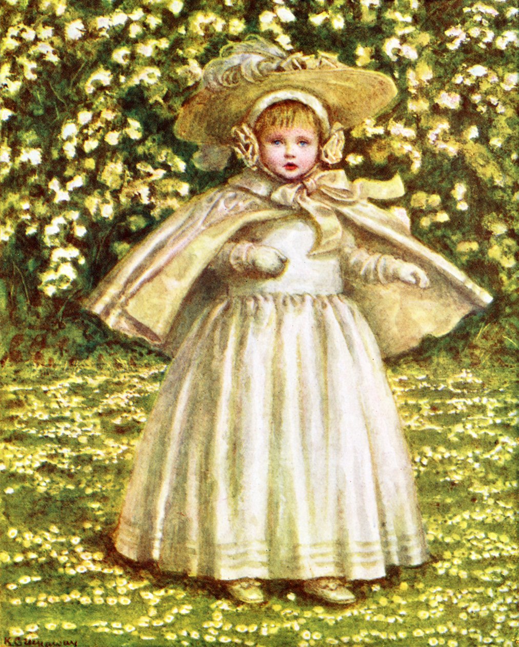 A baby in white by Kate Greenaway alkotó: Kate Greenaway