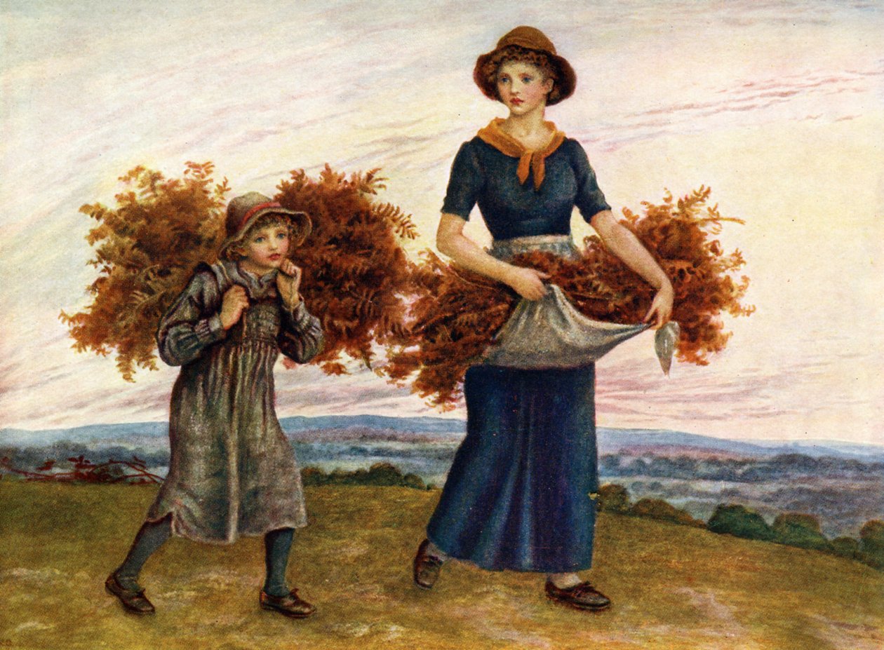 Kate Greenaway korpás gyűjtői. alkotó: Kate Greenaway