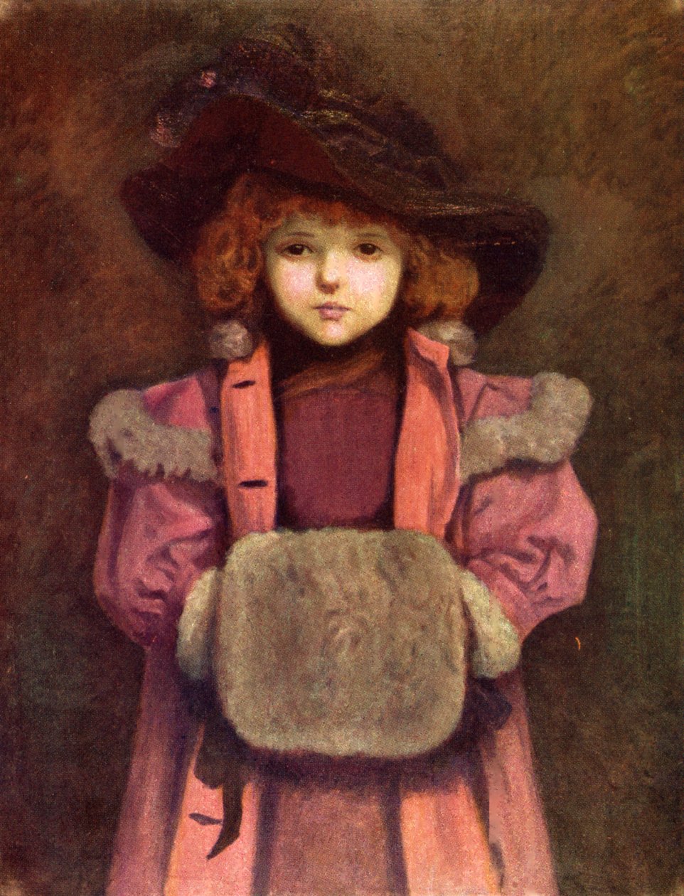 A muff (befejezetlen) by Kate Greenaway alkotó: Kate Greenaway