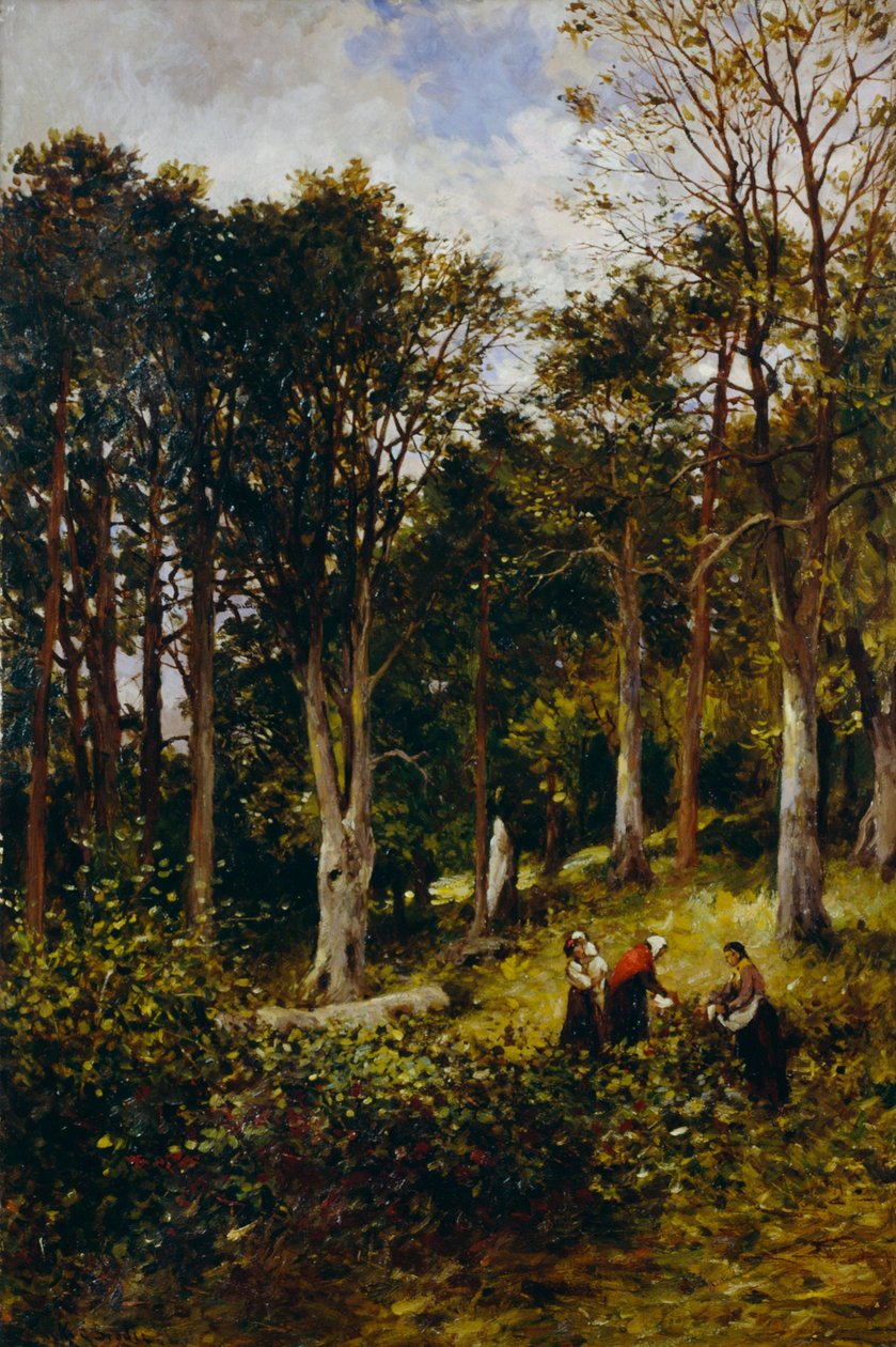 Tájkép (négy figura a fában) alkotó: Kate S. Brodie