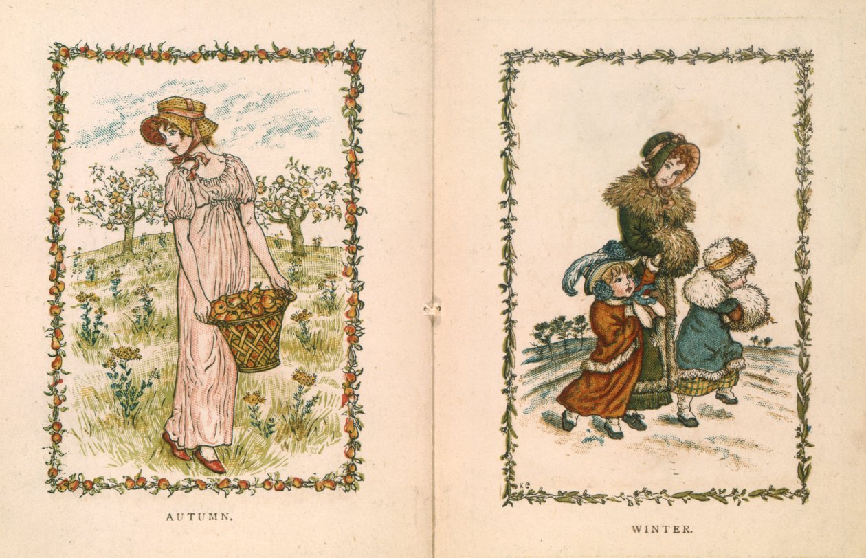 Ősz és tél alkotó: Kate Greenaway