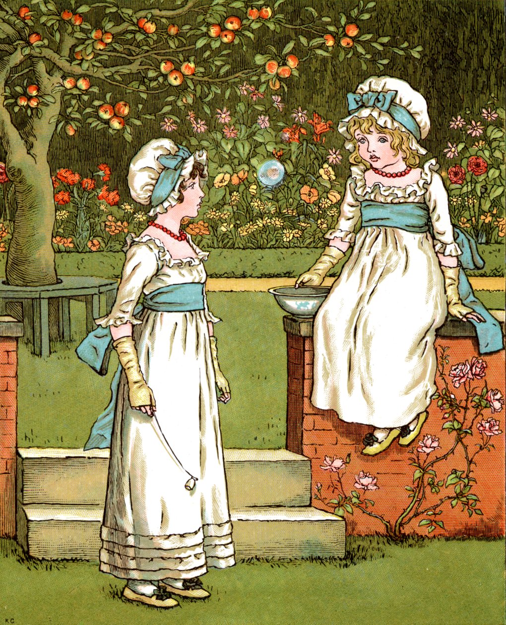 Kate Greenaway „buborékai”. alkotó: Kate Greenaway