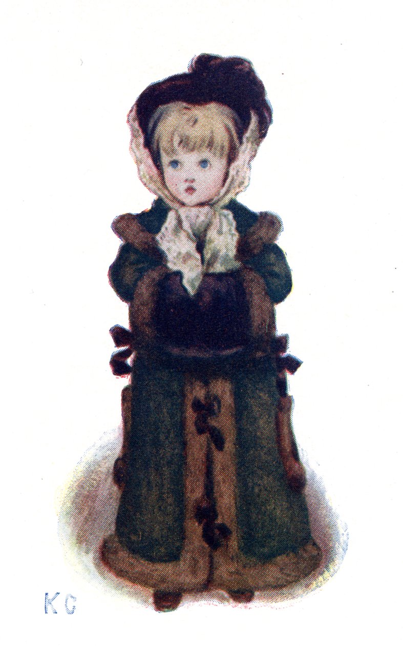 Kate Greenaway "karácsonyi képeslapjai". alkotó: Kate Greenaway