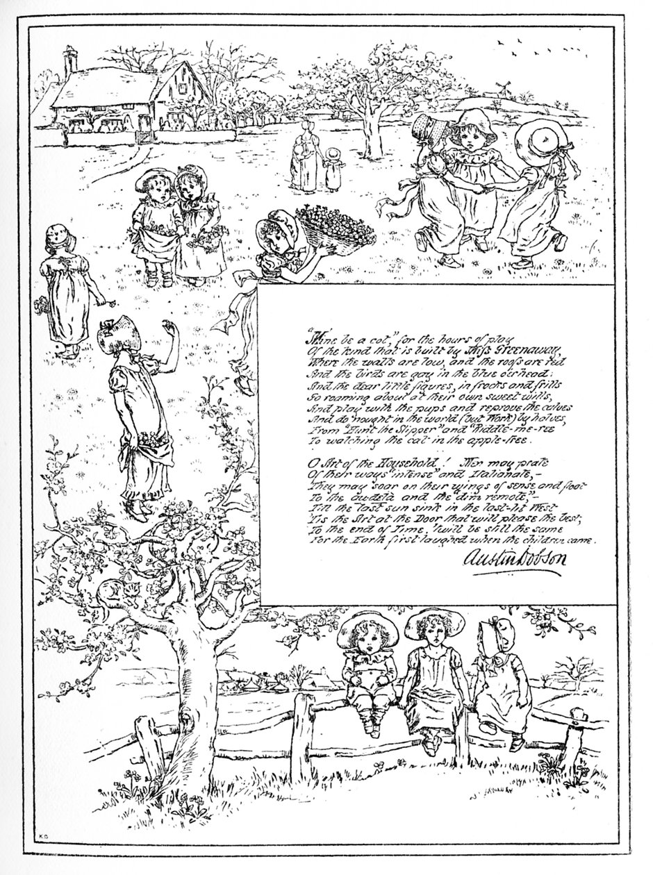 "Otthon-szépség". Illusztrálta: Kate Greenaway alkotó: Kate Greenaway
