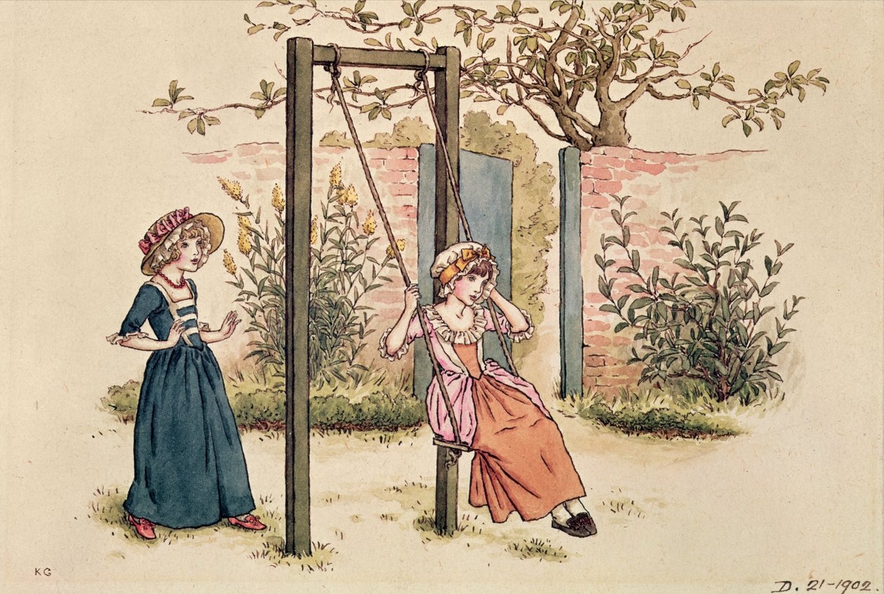 Illusztráció Szent Valentin napra, 1914 (wc papíron) alkotó: Kate Greenaway