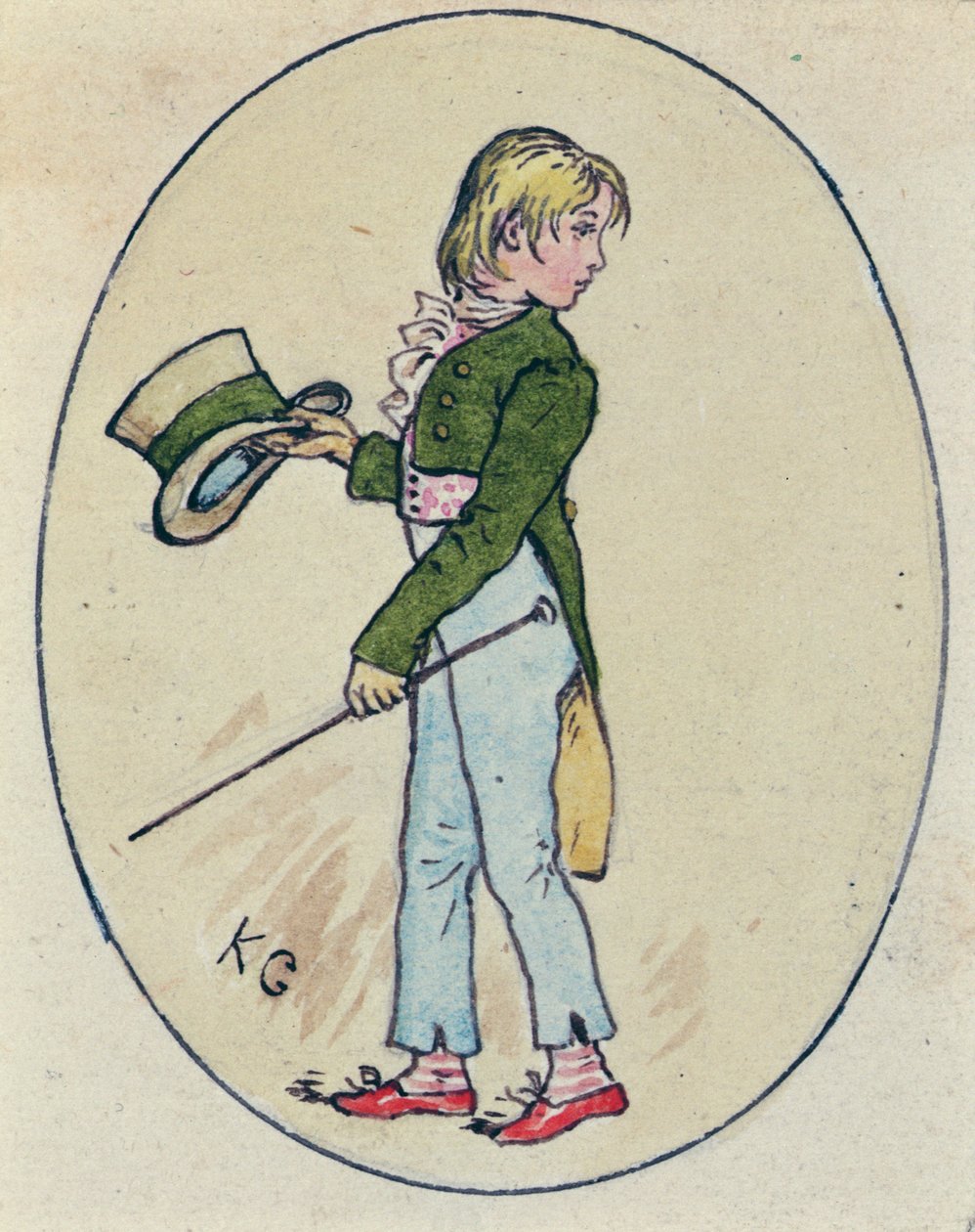 Illusztráció Szent Valentin-napra, 1914 (wc papíron) alkotó: Kate Greenaway