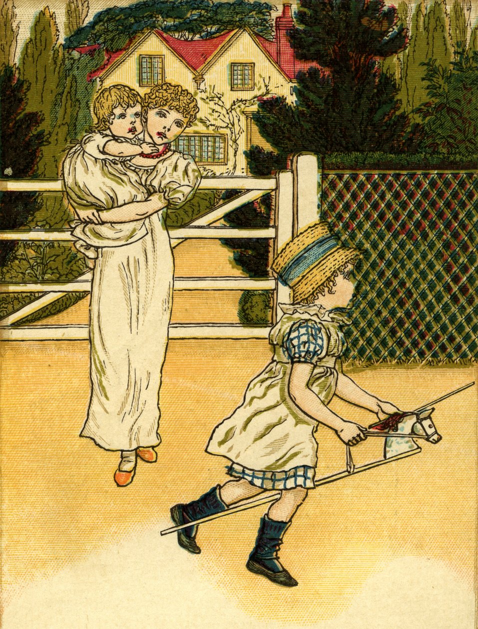 Illusztrált kakasló lovaglása alkotó: Kate Greenaway